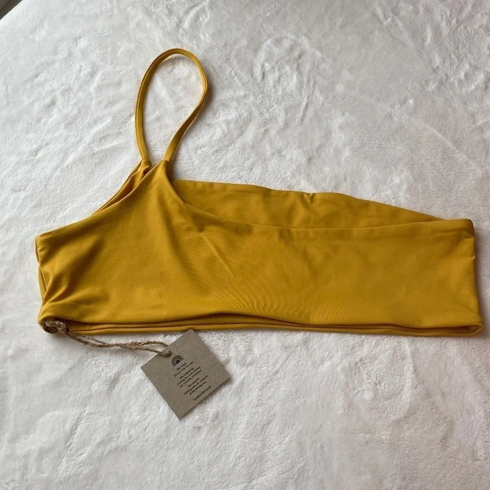 New! Free People x Toast Signature One-Shoulder Bikini top 19463